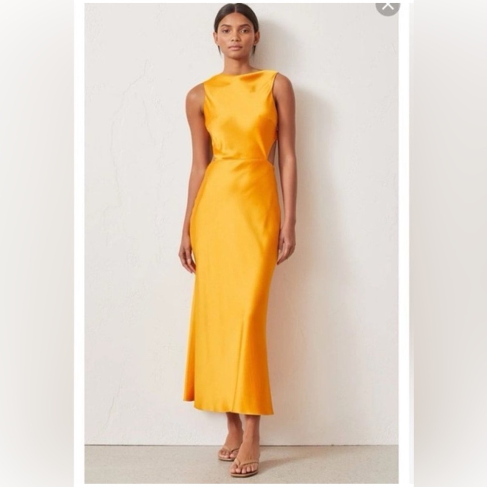 Bec & Bridge Orange Midi Dress